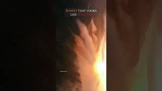 Sunset that looks like Wildfire | First Sunset of the year | Munnar #shorts