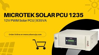 Microtek 1235 - 12v Solar PCU | PWM Inverter - Pure Sinewave Home UPS | UrbanUrja⚡️