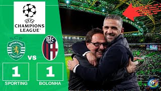 CONFERÊNCIA DE IMPRENSA DE RUI BORGES SPORTING 1 X BOLOGNA 1 UEFA CHAMPIONS LEAGUE 2425 ⚽