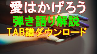 愛はかげろう　雅夢　弾き語り解説　タブ譜付き　あまからスタイル