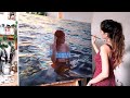 It took me 2 years to finish this artwork | Oil Painting Time Lapse | Realistic Water Portrait