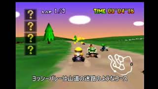 【マリオカート64】MARIOKART64(ニンテンドー64)スペシャルカップ”ヨッシーバレー”をワリオでプレイします！#nintendo64 #mariokart #nintendo#wario