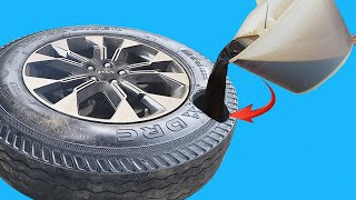 Neither NASA nor CHINESES have thought of this before! Turns tubed tires into tubeless easily