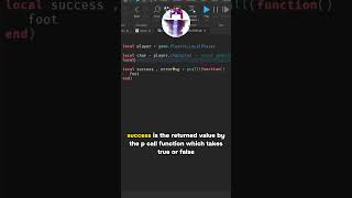 Roblox Studio Pcall #roblox #robloxstudio #robloxedit #shorts #robloxshorts #robloxscript #tutorial