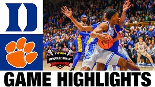 #12 Duke vs Clemson Highlights | NCAA Men's Basketball | 2024 College Basketball