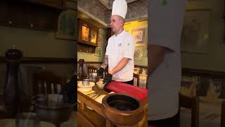 How they make “tartar” in Stary Dom Restaurant, Warsaw