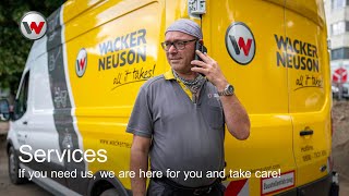 Wacker Neuson Services: Fast support with mobile service technicians