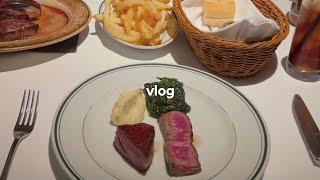 eng) 丸の内ウルフギャングでディナーコース［vlog］