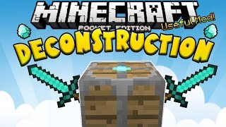 DECONSTRUCTION MOD!! - Minecraft PE (Pocket Edition)