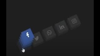 CSS 3D Icon Hover Effects || CSS 3D Isometric Social Media Icon Hover Effects || Fontawesome Icons