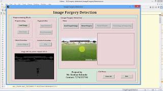 Image Forgery Detection Using Image Processing Matlab Project Code