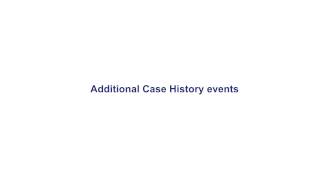 VC Tutorial: Case History Page and Additional Case History Events