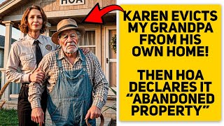 Karen Evicts My Grandpa From His Own Home, Then HOA Declares It “Abandoned Property”!