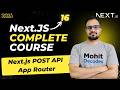 NextJS Tutorial #23 - POST Method | Backend and Frontend