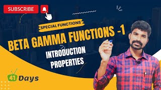 Special functions || Beta Gamma Functions Part-1|| Degree Mathematics