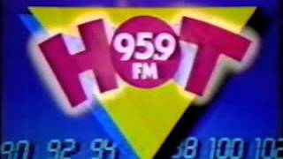 Hot 95.9 (FM radio station WGHT, Baltimore) ad from 1988