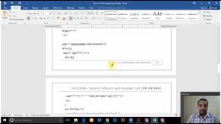 System Software and Compiler Lab - Exercise 10