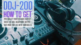 DDJ-200 + Turntables | here's how to do it