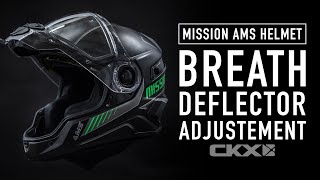 CKX Mission Helmet - Breath deflector adjustment