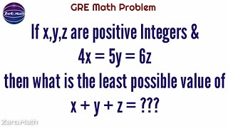 GRE math Problem solution | Math Puzzle | Zero math