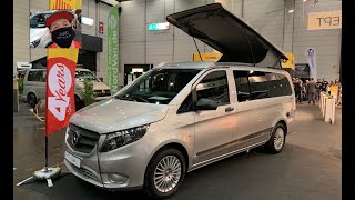 REIMO TRIO STYLE MERCEDES VITO LONG NEW  MODEL RV CAMPER VAN WALKAROUND AND INTERIOR