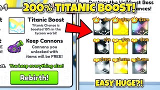 Get +200% TITANIC CHANCE for Titanic Wild Agony in Pet Simulator 99!