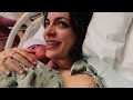 emotional live birth vlog labor and delivery birth taj and b