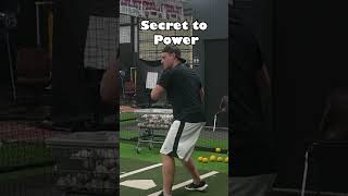 Secret to Hitting for POWER! #baseball #coaching #mlb #softball #swing #baseballdrills #shorts