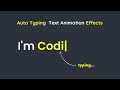 Text Typing Animation On Website Using HTML, CSS & JS | Auto Typing Text Animation Effect