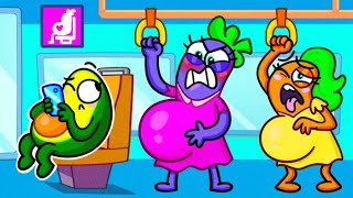 AVOCADO, GIVE ME A SEAT! || Funny Bus Situations || Avocadoo Comix