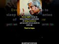 About HOPE💯🙌||Apj Abdul Kalam Motivational Quotes||#shorts #motivation #motivationalquotes