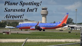 LATE MORNING SARASOTA BRADENTON INTERNATIONAL AIRPORT PLANE SPOTTING | 737s A320s PRIVATE JETS