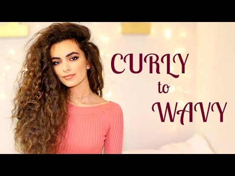 Hairstyle Tutorial: How I Go From CURLY to WAVY Hair! Hairstyle Tutorial: How I Go From CURLY to WAVY Hair!