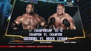 WWE 2K14 - Brock Lesnar vs. Goldberg for the WWE Spinner Title