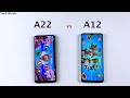 samsung a22 vs a12 speed test