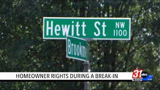 Homeowner rights during a break-in in Alabama