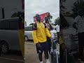 Khalid Aucho bringing the vibes at the airport after returning home with a win! 🇺🇬🔥✈️ #KhalidAucho