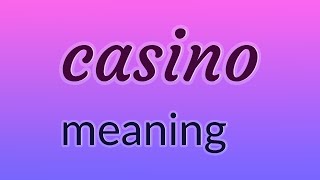 Casino - 12 English Vocabulary Flashcards