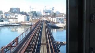 根室本線（花咲線）　釧路根室01　釧路～別保　北海道釧路市、釧路町　後面車窓