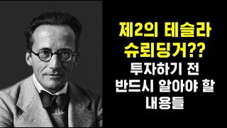 슈뢰딩거(SDGR)은 제2의 테슬라가 될 수 있을까?? 슈뢰딩거 투자하기 전 반드시 알아야할 투자포인트들