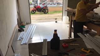 Curso para hacer ventanas en aluminio sistema 744  como hacer las cajas o muescas video #5