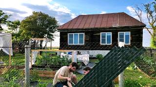 Обновляем ЗАБОР в доме в деревне. ЗАГОН для кур и СБОР ягод и грибов