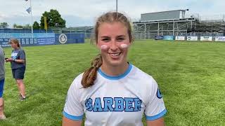 Essexville Garber ace Sarah Basket overcomes calf injury to win regional