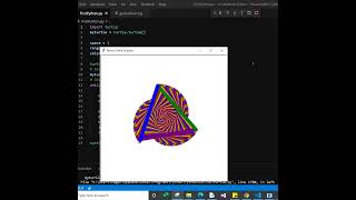 Draw Beautiful colorful Spiral Using Python Turtle Graphic0 #coding #pythonturtle #python