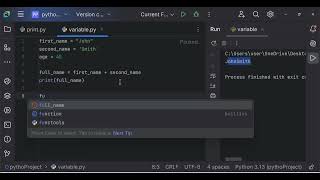 Beginner Python Tutorial #7 –Variable concatenation