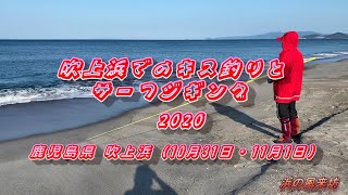 吹上浜でのキス釣りとサーフジギング【2020年10月31日・11月1日】