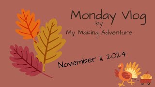 Monday Vlog | Nov 11 | Getting out of the house and doing some knitting