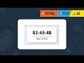 Digital Clock using HTML, CSS and JavaScript || JavaScript projects for beginners 2022