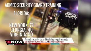 Armed security guard training requirements