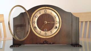 BRITISH MADE BENTIMA PERIVALE WESTMINSTER CHIME ART DECO MANTLE CLOCK